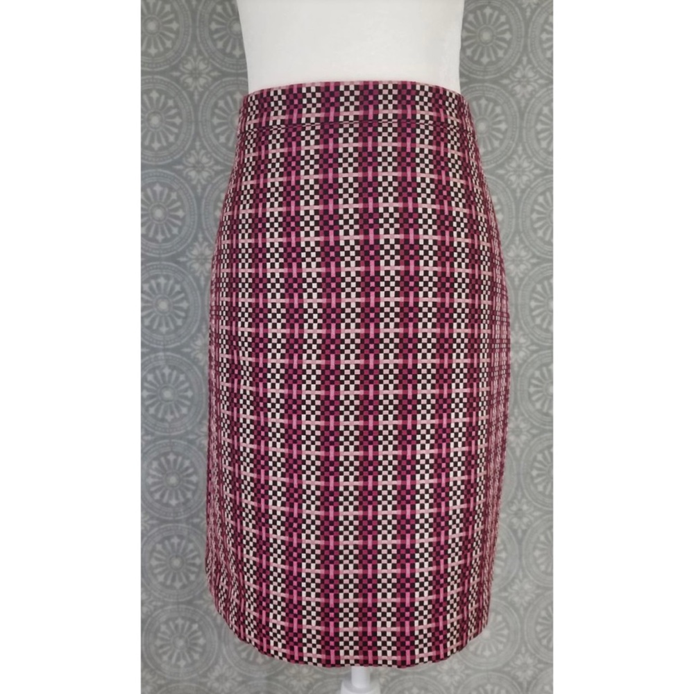 Ann Taylor Plaid A-Line Skirt